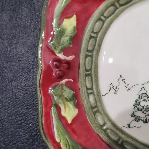 Fitz and Floyd St. Nick Sentiment Tray - Picture 6 of 10